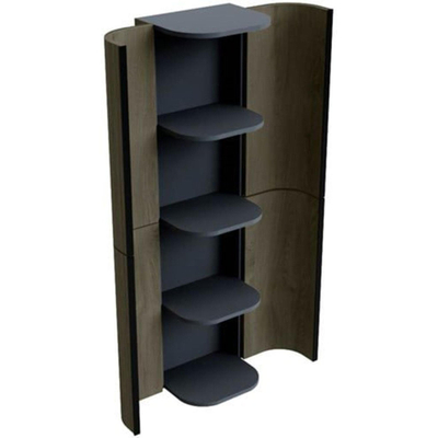 Mondiaz KURVE armoire colonne - 160cm - 4 portes - Shadow