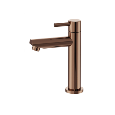 Fortifura Calvi Robinet de lavabo - 15,4 cm - posé - monotrou - Cuivre brossé PVD (Cuivre)