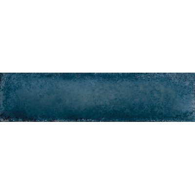 Viva Metal Bric Wandtegel 6x24cm 9.5mm Blue Glans