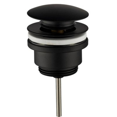 Wiesbaden UniMatch clickwaste afvoerplug 5/4" mat zwart OUTLETSTORE