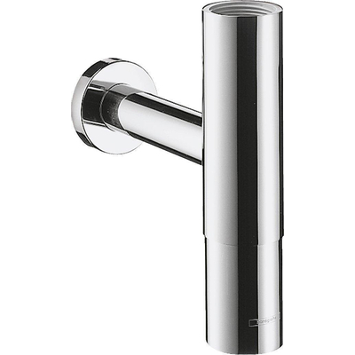 Hansgrohe Flowstar Premieum Siphon d'évier design ajustable 5/4 avec tuyau mural et rosette chrome