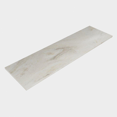Mondiaz TOP 23 Ostra Solid surface plateau / topplaat 81cm. Dikte blad 1,2cm. Blad geschikt voor afdekplaat waskom.