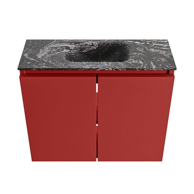 MONDIAZ TURE-DLUX Meuble de toilettes 60 cm Fire. EDEN lavabo Lava position milieu. Avec 1 trou de robinet.