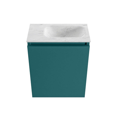 MONDIAZ TURE-DLUX meuble de toilette 40cm Smag. EDEN lavabo Opalo position droite. Avec 1 trou de robinet.