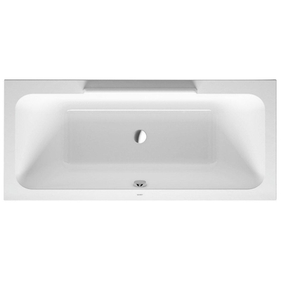 Duravit Durastyle Baignoire acrylique rectangulaire avec 2 dossiers 180x80x46cm sans pieds ou tabliers blanc