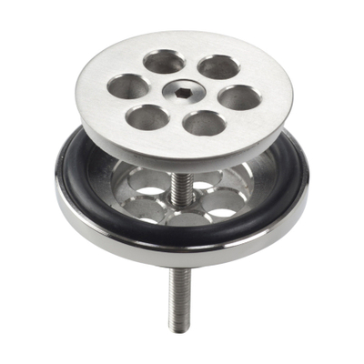 Clou Wash Me bouchon pour bonde à obturateur en silicone inox brossé
