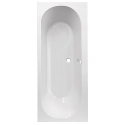 Plieger Wave baignoire 190x80x50cm Acrylique avec pieds blanc