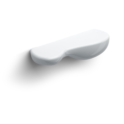 Clou Cliff tablette 19x6.4x5cm céramique Blanc brillant
