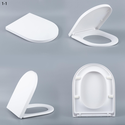 QeramiQ Dely abattant de WC - fermeture en douceur - déclipsable (quick release) - slim - blanc brillant DEUXIÈME CHOIX