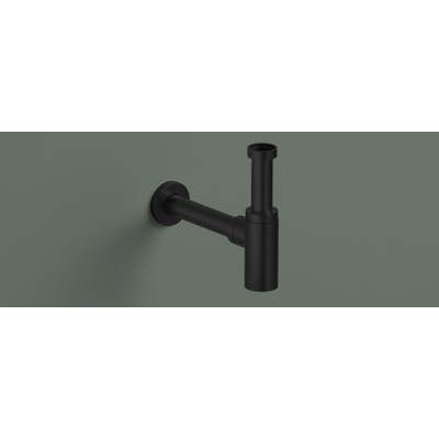 Hotbath Cobber Wastafelsifon - rond - Mat Zwart PVD