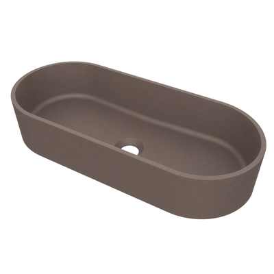 Arcqua Case Opbouw Waskom - ovaal - 60x26cm - mat mokka