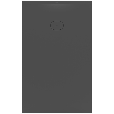 Villeroy & Boch Ecora douchebak - 160x100x4.5cm - afvoer korte zijde - anthracite (antraciet)