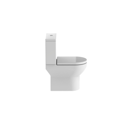 Nemo Spring Purcompact toiletset - 60x80x38cm - met reservoir - softclose & quickrelease zitting - staand - porselein wit