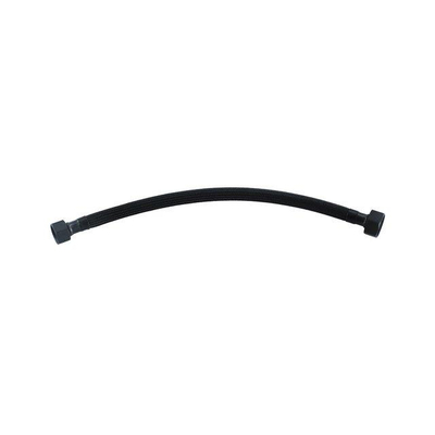 Fortifura Calvi Hoekstopkraan Met Flexibele Slang - 30cm slang - 1/2"x3/8" - mat zwart