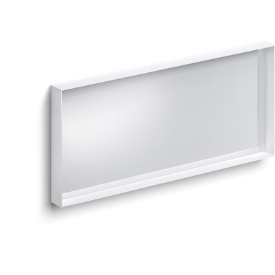 Clou Look at Me miroir – rectangle – 110 x 50 cm – sans éclairage – Blanc mat