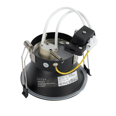 QAZQA Dept inbouwspot - 10.5x10.5x10.4cm - dimbaar - IP44 - mat zwart