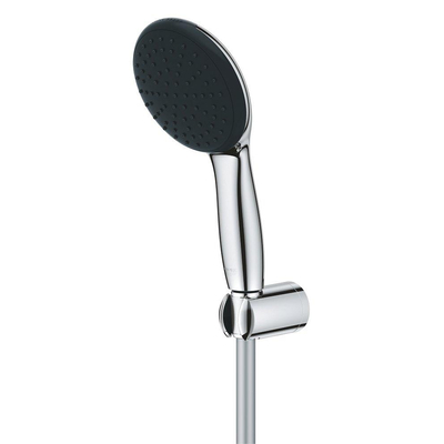 GROHE Vitalio QuickFix Handdoucheset - Ø11cm - 1 straalsoort - 5.7l/min - met houder - met slang - 175cm - chroom