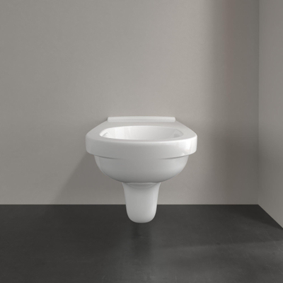 Villeroy & Boch ViCare Diepspoelcloset ViCare - zonder spoelrand - wandhangend - glans wit Alpin (wit)