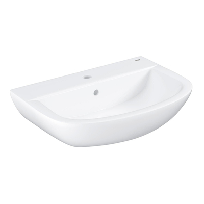 Grohe Bau Wastafel - 1 kraangat - met overloop - 60.9x44.2cm - wit