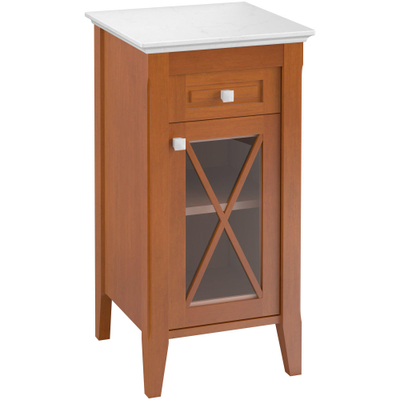 Villeroy et Boch Hommage Commode 44x85cm Bouleau/Marbre poignée droite Blanc
