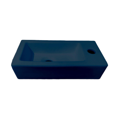 Best Design Farnetta Lave-main - droite - 37x18x9cm - Bleu foncé mat
