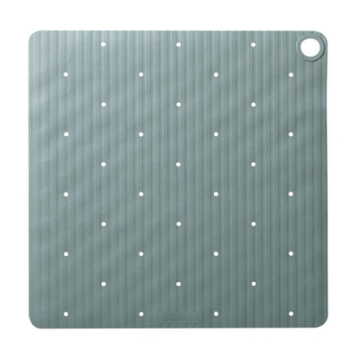 Sealskin Ribb Tapis de douche - 55x55cm - Antidérapant - inclus - crochet noir - Vert
