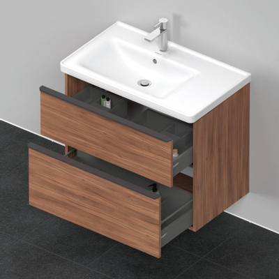 Duravit D-neo Meuble sous vasque 78.4x45.2x62.5cm 2 tiroirs Noyer mat