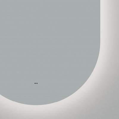 Saniclass Shine Badkamerspiegel - 70x120cm - ovaal - horizontale / verticale plaatsing - indirecte LED verlichting - Spiegelverwarming - Infrarood