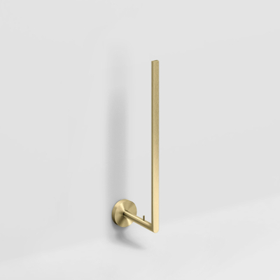 Clou Flat reserverolhouder voor 3 stuks goud geborsteld PVD