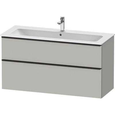 Duravit D-neo Meuble sous vasque 121x46.2x62.5cm 2 tiroirs Gris béton mat