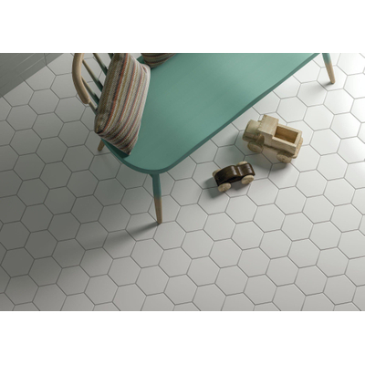 SAMPLE Cifre Cerámica Hexagon Timeless Vloer- en Wandtegel White Mat Vintage Mat Wit