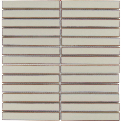 La Mosaic Factory Sevilla carreau mosaïque - 29,6x29,9cm - carrelage mural - Rectangulaire - Porcelaine Café Latte Brillant