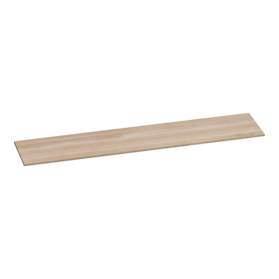 BRAUER Ocean Slim topblad - 220x46x2cm - lamellen eiken wit