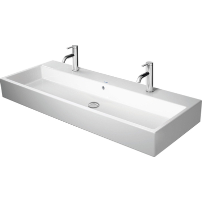 Duravit vero air Lavabo (pour meuble) 120x47cm 2 trous de robinet avec trop-plein avec WonderGliss blanc