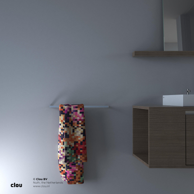 Clou Quadria handdoekhaak 1.4x1.4x4cm Chroom