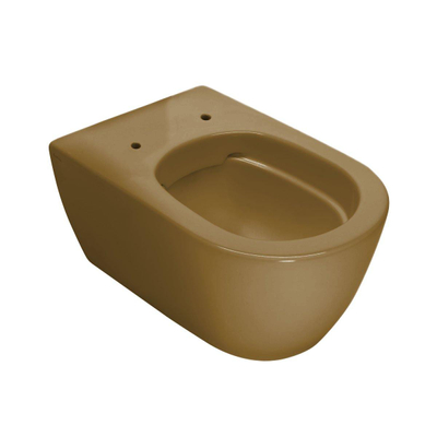 Royal Plaza Belbo Ensemble WC suspendu de 54 cm sans bride avec chasse d'eau profonde, abattant avec fermeture douce (softclose) et libération rapide (quickrelease) modèle Kreta.