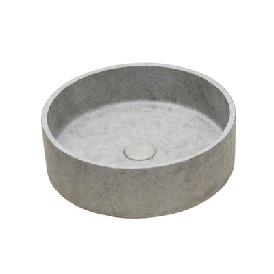 Ideavit Ora Vasque 39x12cm ronde béton concrete beige