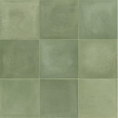 Ceralto Profilo Design vloer- en wandtegel - 20x20cm - 10mm - R9 - friese witjes - mat verde (groen)