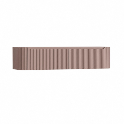 H&R Badmeubelen Juice Wastafelonderkast - 180x45x40cm - afgeronde hoeken - 3D-front - 2 lades - geïntegreerde greep - strawberry