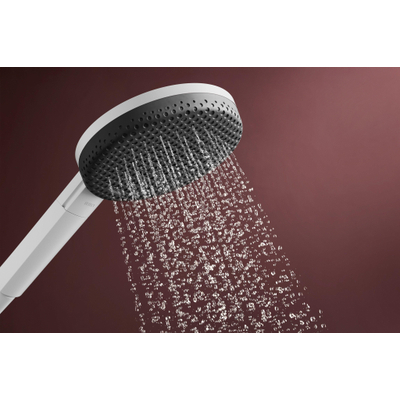 Hansgrohe Raindance alive 125 3 jets EcoSmart ensemble de douche 90cm mat blanc
