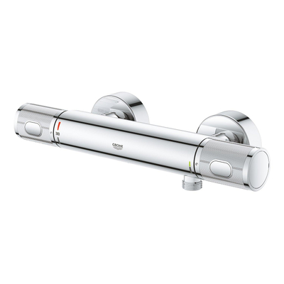 GROHE Precision Feel Doucheset - thermostatische douchekraan - 31.3cm - Vitalio Joy glijstangset - 60cm - ronde handdouche - 3 straalsoorten - chroom