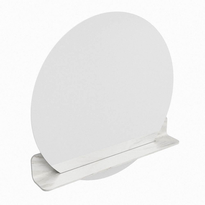 Miroir de salle de bain Mondiaz SPOT - rond 80cm - plan de miroir - couleur Ostra