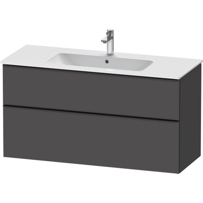 Duravit D-neo Meuble sous vasque 121x46.2x62.5cm 2 tiroirs Graphite mat