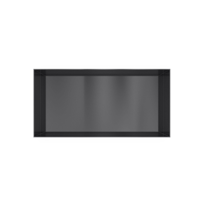 Hotbath &MORE Inbouwbox of inbouwnis - 30x60x10 - frameless - PVD - geborsteld zwart