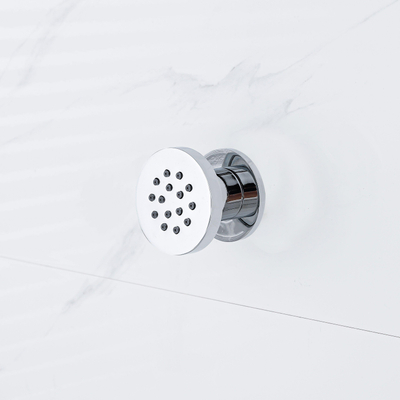 Fortifura Calvi zijdouche - 5cm - rond - 4 stuks - hoogglans chroom