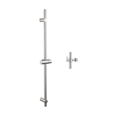 Fortifura Calvi Barre de Douche - 90 cm - support de douche - Inox Brossé