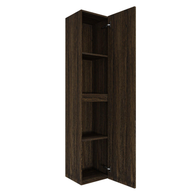 Saniclass Holz Framse Armoire haute - 140x35x38cm - 2 portes - Chêne charcoal
