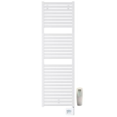 DRL E-COMFORT Claudia Remote Elektrische Badkamerradiator - 141.1x40cm - 700watt - met afstandbediening - wit