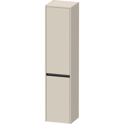 Duravit ketho.2 armoire haute 40x36x176cm 2 portes à gauche en aggloméré taupe mat