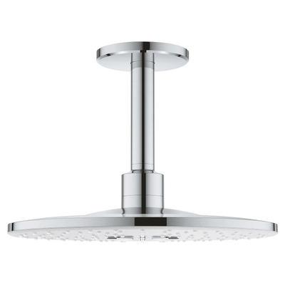 GROHE Rainshower SmartActive 310 Tête de douche - 31cm - 2 jets - bras de plafond 14,2cm - moon white/chrome